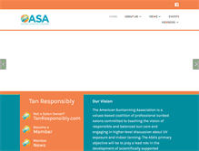 Tablet Screenshot of americansuntanning.org